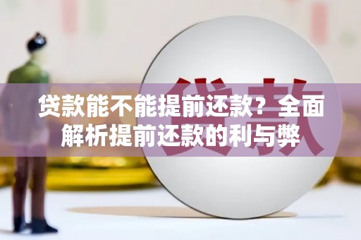 兴化贷款能不能提前还款？全面解析提前还款的利与弊