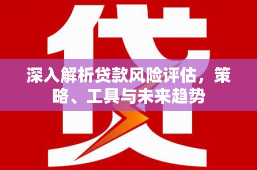 兴化深入解析贷款风险评估，策略、工具与未来趋势