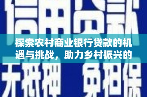 兴化探索农村商业银行贷款的机遇与挑战，助力乡村振兴的金融引擎
