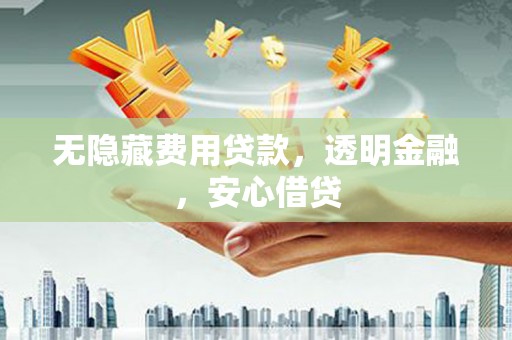 兴化无隐藏费用贷款，透明金融，安心借贷