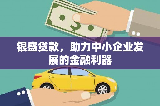 兴化银盛贷款，助力中小企业发展的金融利器