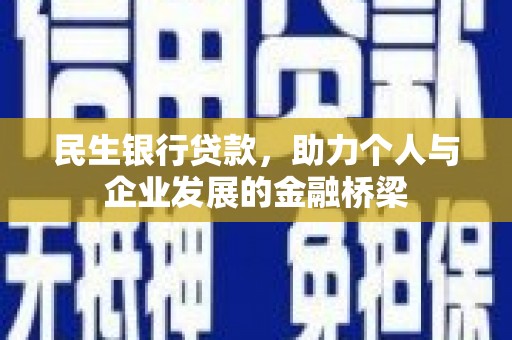 兴化民生银行贷款，助力个人与企业发展的金融桥梁