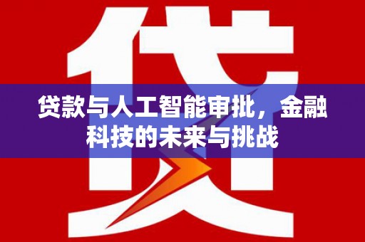 兴化贷款与人工智能审批，金融科技的未来与挑战