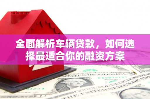 兴化全面解析车辆贷款，如何选择最适合你的融资方案
